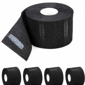 Col Crêpe Noir Auto Collant – Lot de 5 Rouleaux